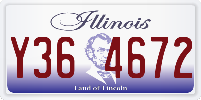 IL license plate Y364672