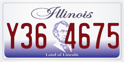 IL license plate Y364675