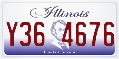 IL license plate Y364676