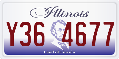 IL license plate Y364677
