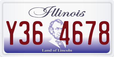 IL license plate Y364678