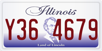 IL license plate Y364679