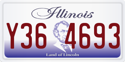 IL license plate Y364693