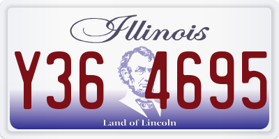 IL license plate Y364695