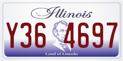 IL license plate Y364697