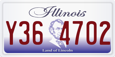 IL license plate Y364702