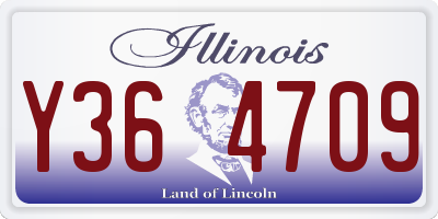 IL license plate Y364709