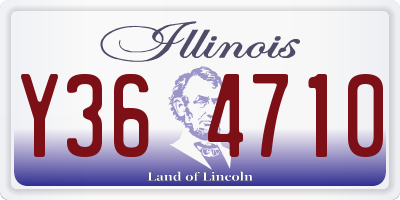 IL license plate Y364710
