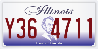 IL license plate Y364711