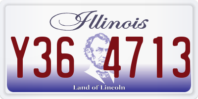 IL license plate Y364713
