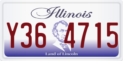 IL license plate Y364715
