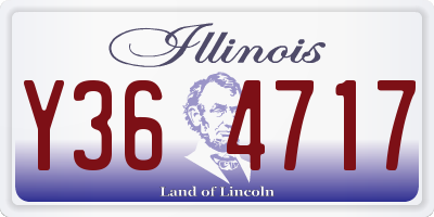 IL license plate Y364717