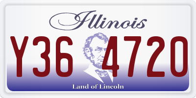 IL license plate Y364720