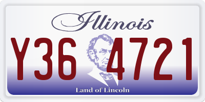 IL license plate Y364721