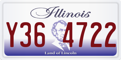 IL license plate Y364722