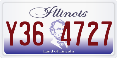 IL license plate Y364727