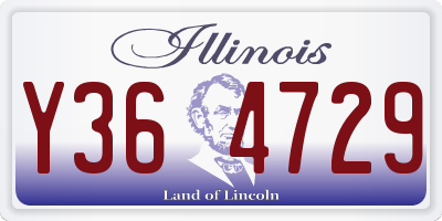 IL license plate Y364729