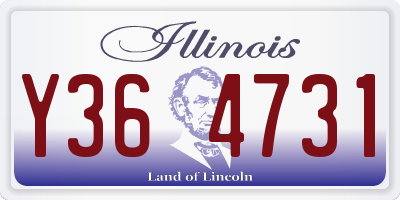 IL license plate Y364731
