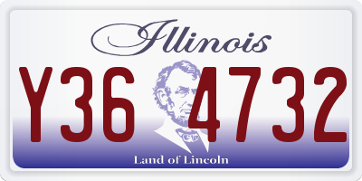 IL license plate Y364732