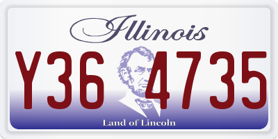 IL license plate Y364735
