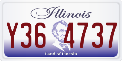 IL license plate Y364737
