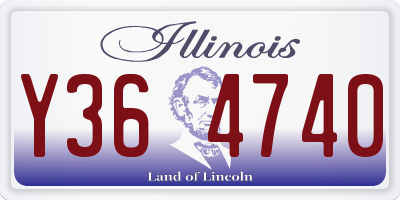 IL license plate Y364740