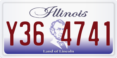 IL license plate Y364741