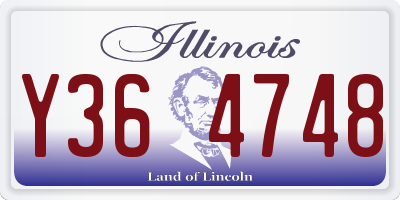 IL license plate Y364748