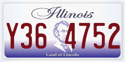 IL license plate Y364752