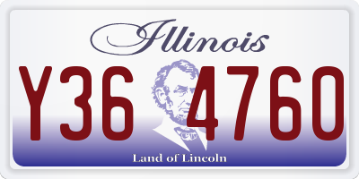 IL license plate Y364760