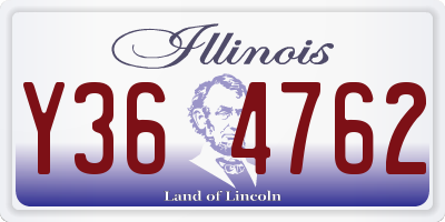IL license plate Y364762