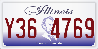 IL license plate Y364769
