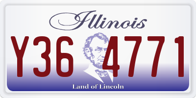 IL license plate Y364771