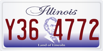 IL license plate Y364772