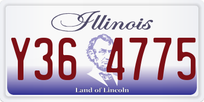 IL license plate Y364775