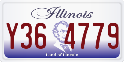 IL license plate Y364779
