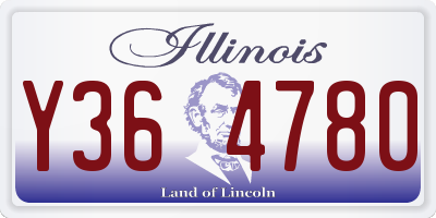 IL license plate Y364780