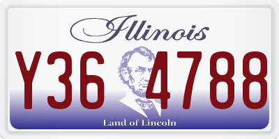 IL license plate Y364788