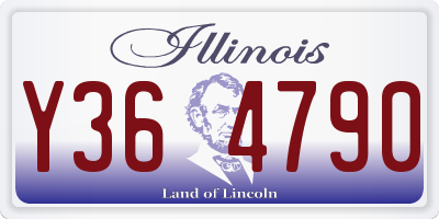 IL license plate Y364790