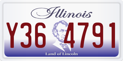 IL license plate Y364791