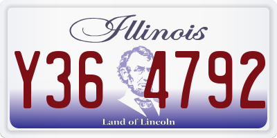 IL license plate Y364792