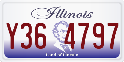 IL license plate Y364797