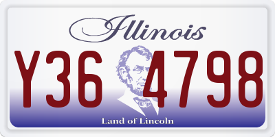 IL license plate Y364798