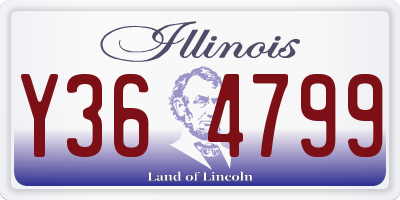 IL license plate Y364799