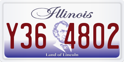IL license plate Y364802