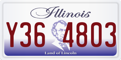 IL license plate Y364803
