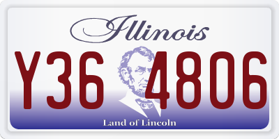 IL license plate Y364806