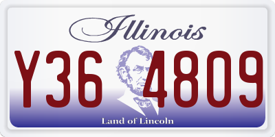 IL license plate Y364809