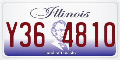 IL license plate Y364810
