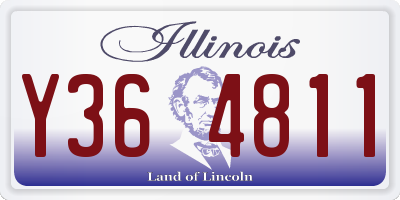 IL license plate Y364811